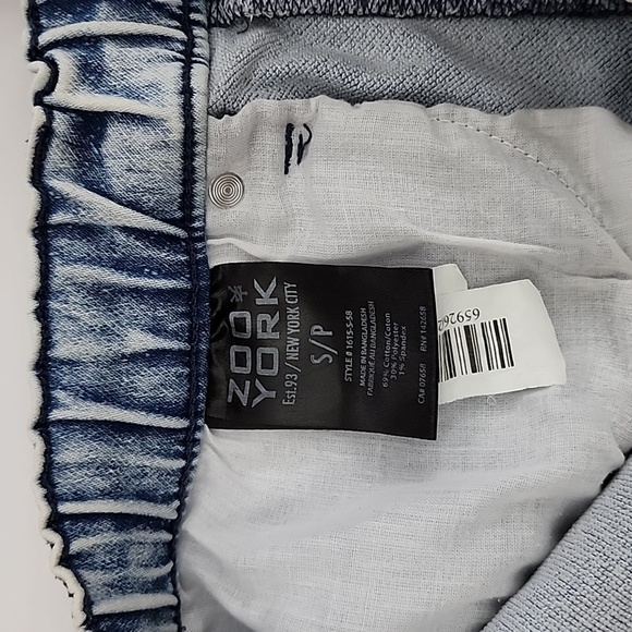 Zoo York Men's Denim Light Blue Jean Jogger Short Faded Size Small - Picture 10 of 14